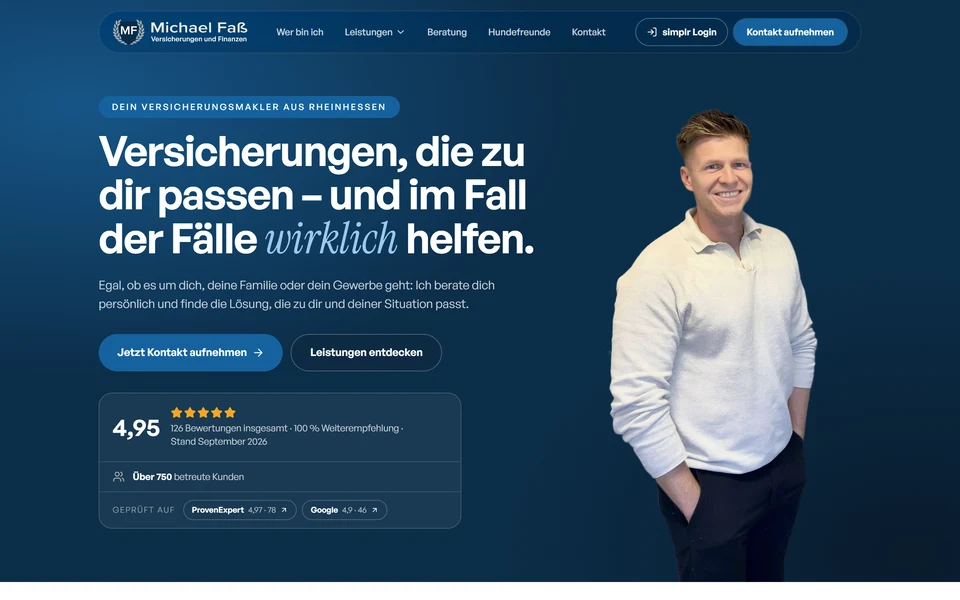 Home page of Michael Faß Versicherungen